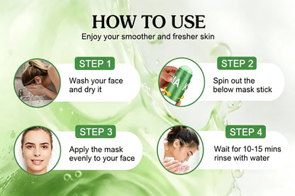 Lovessabeauty Green Tea Deep Cleanse Mask Stick – Pore Refining & Oil Control Clay Mask