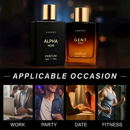 Men's Fragrance Set – 2-Piece Woody & Amber Cologne Duo