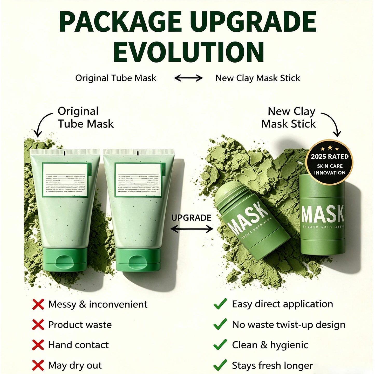 Lovessabeauty Green Tea Deep Cleanse Mask Stick – Pore Refining & Oil Control Clay Mask