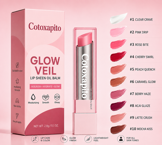 🔥Last Day Buy 1 Get 1 Free|Cotoxapito GLOW VEIL LIP SHEEN OIL BALM