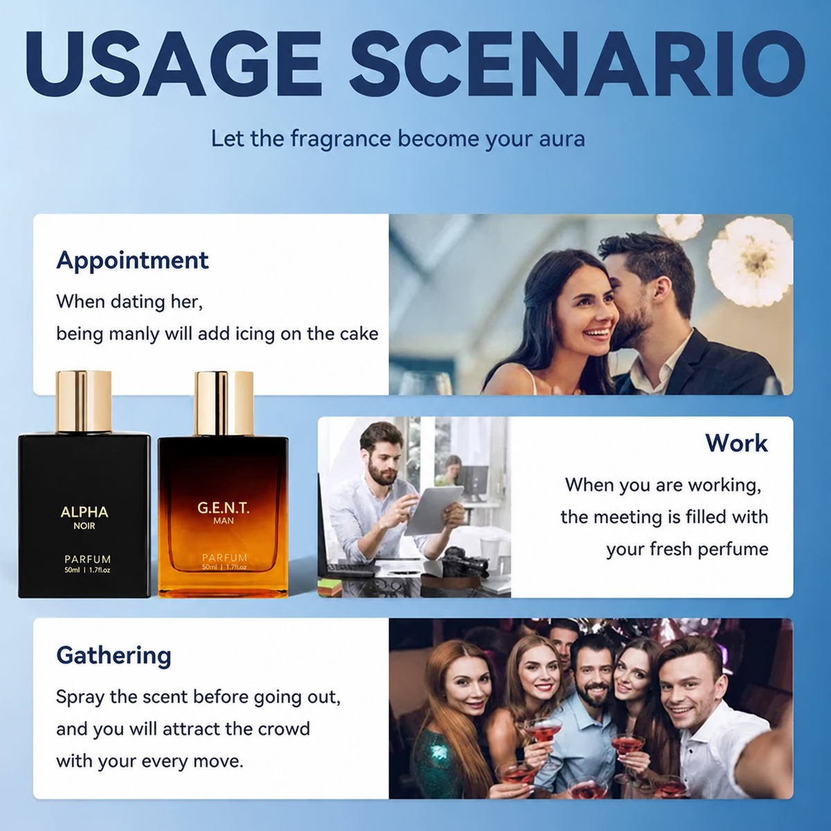 Men's Fragrance Set – 2-Piece Woody & Amber Cologne Duo