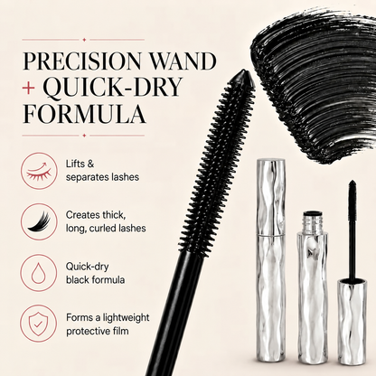 💜Waterproof Curling & Lengthening Mascara