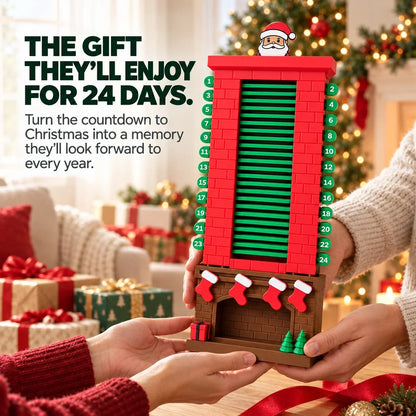 24-Day Santa Chimney Christmas Countdown Calendar