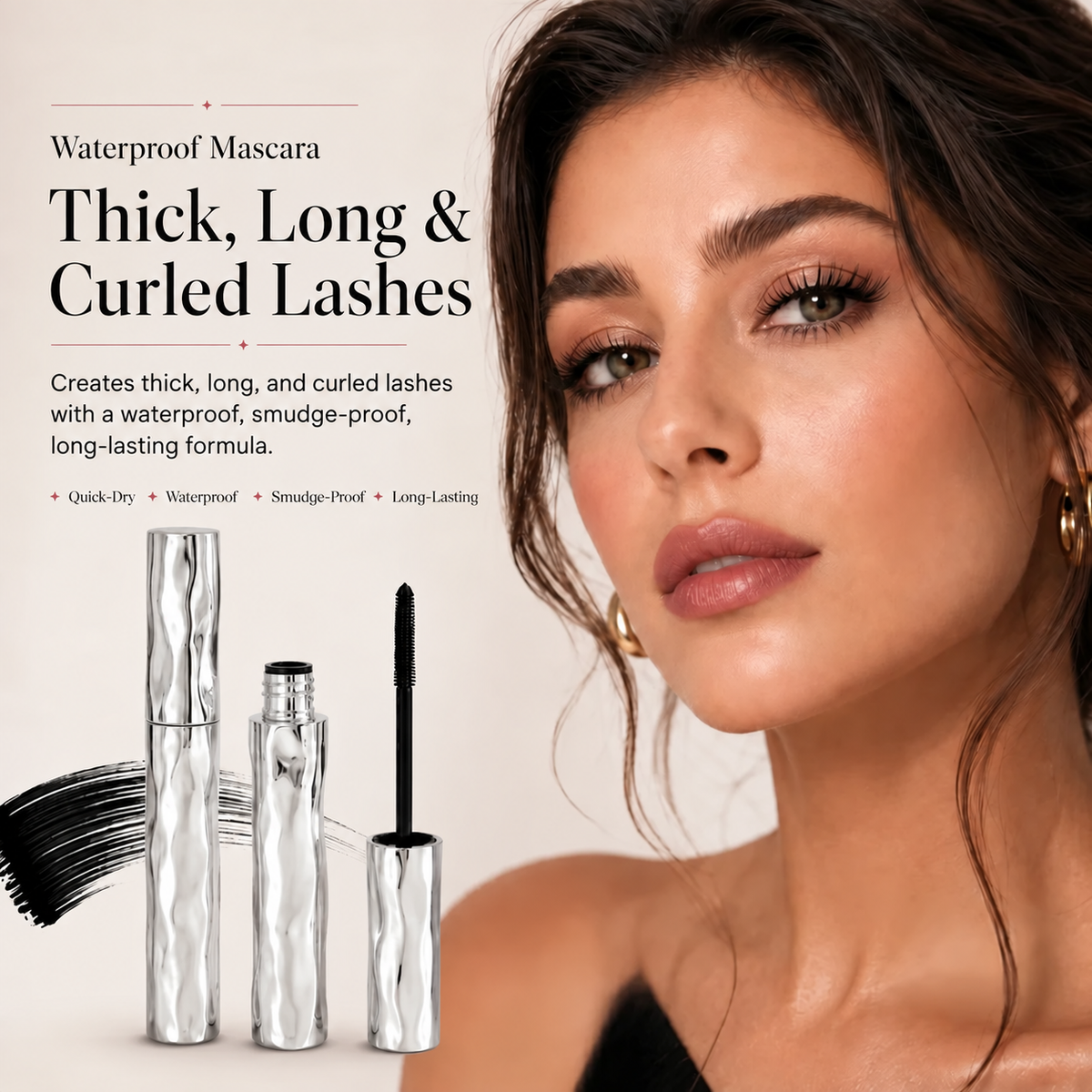 💜Waterproof Curling & Lengthening Mascara