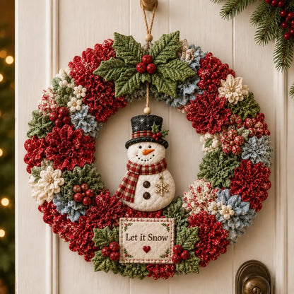 🎄✨ DIY 3D Fabric Poke Christmas Wreath Kit – With Tutorial & Guide Included ❤️❤️